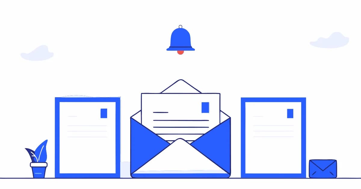 Terminerinnerung per E-Mail mit Benachrichtigung auf einem Bildschirm